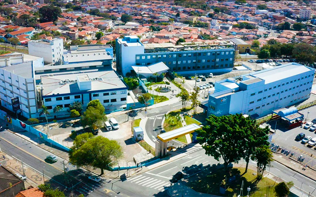 Vista aérea da faculdade São Leopoldo Mandic